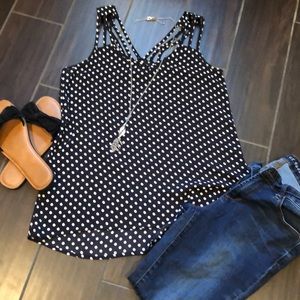 Papermoon Black Polka Dot Top
